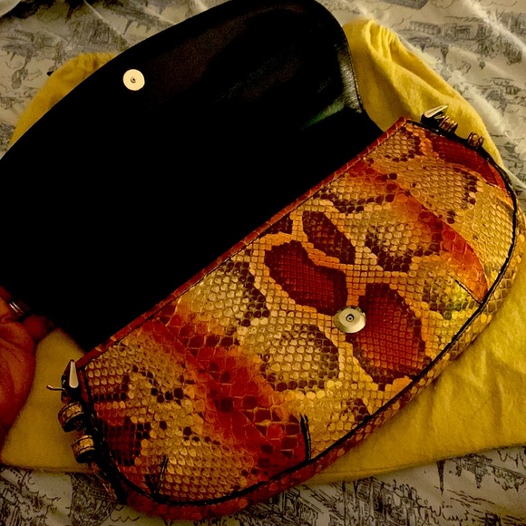 Burberry python vintage clutch - Picture 4 of 8